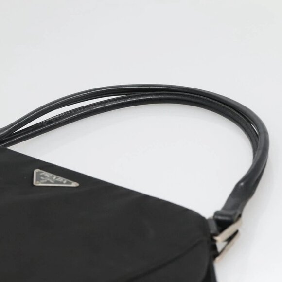 PRADA Tote Bag Nylon Black Silver Auth hk2904 - Picture 9 of 16